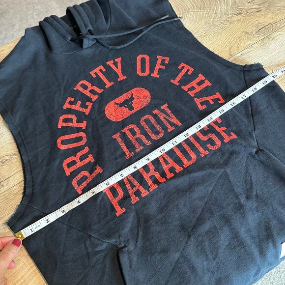 Under Armour Project Rock Sleeveless Hooded Fleece Tank Black S - Picture 10 of 11